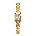 Gold shell white plate