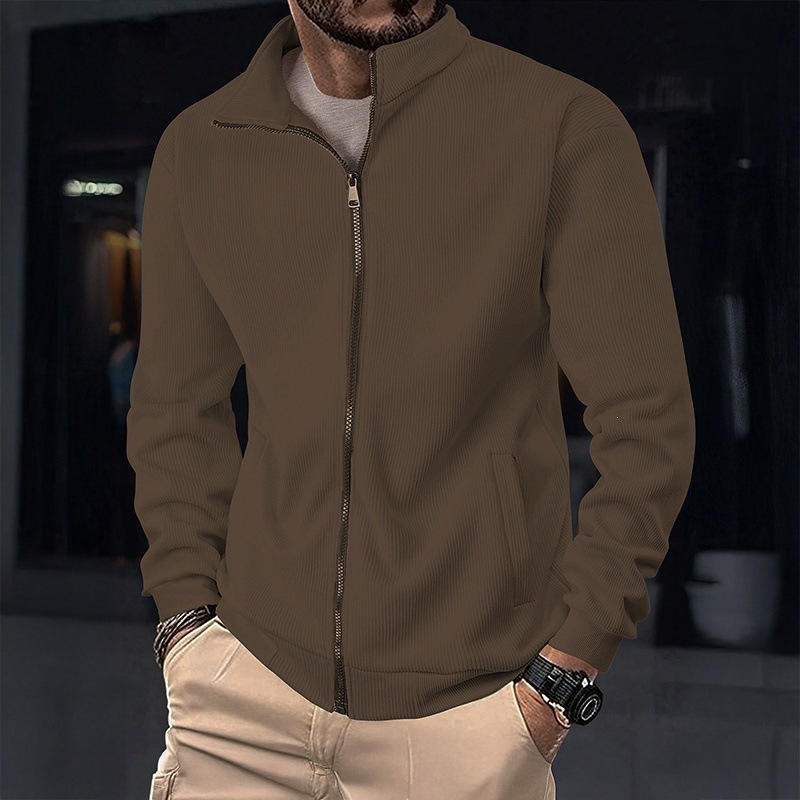 Jaqueta Masculina Acolchoada com Gola Alta