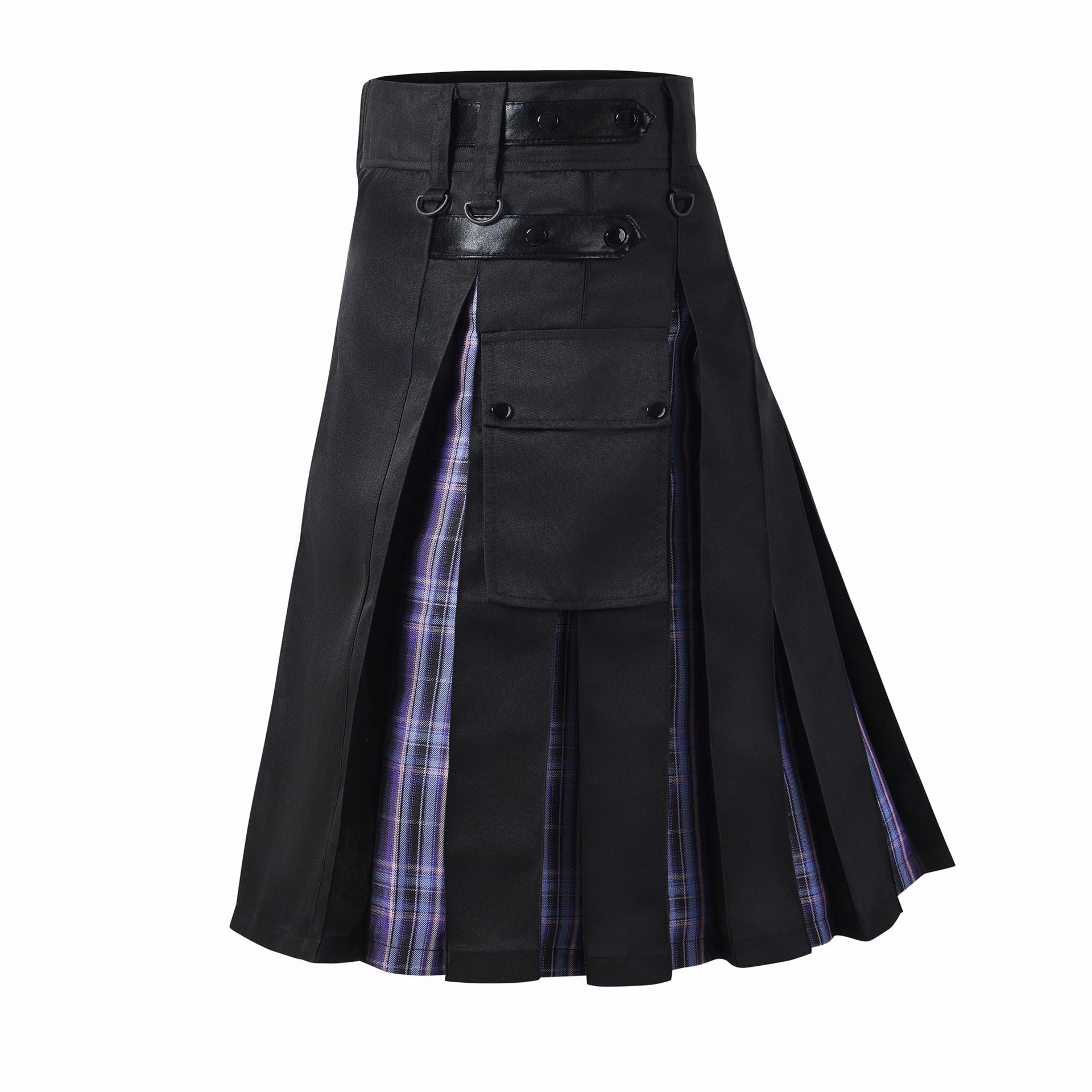 Kilt Masculino Escocês Xadrez Plissado