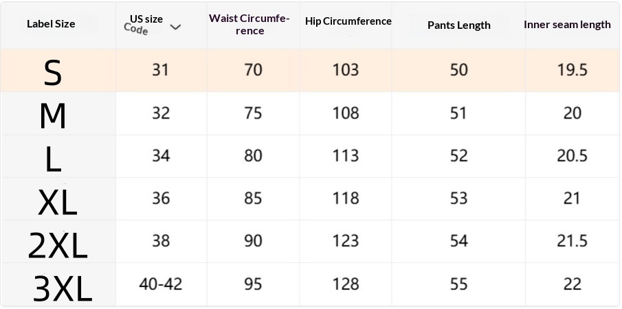 Wide-Leg Capri Shorts - Size Chart
