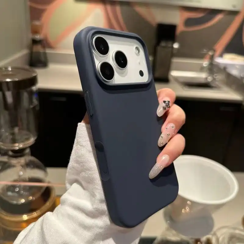 Liquid Silicone Phone Case Magnetic Skin-absorbing Protective Cover