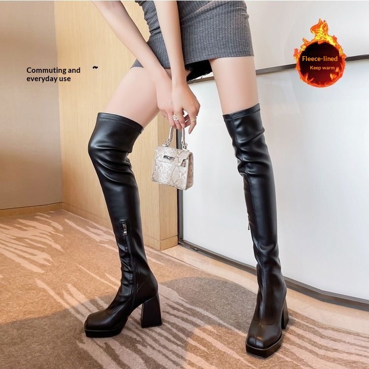 Platform Over-the-Knee Boots, picture 5 of 5