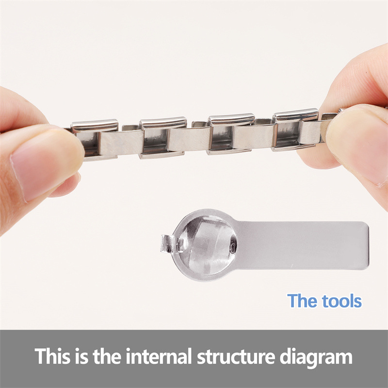 Stainless Steel DIY Steel-Base Spliced Elastic Bracelet