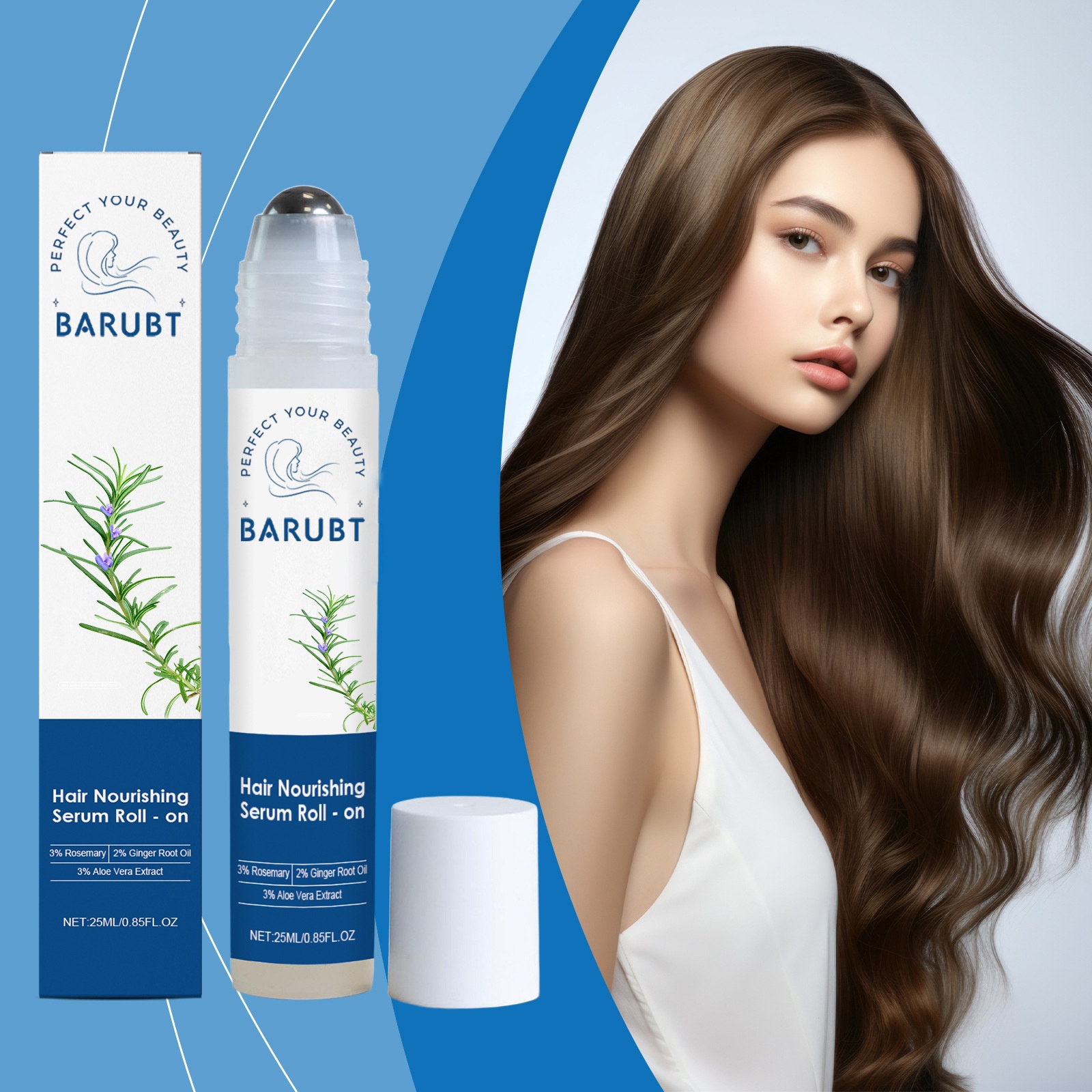 Hair Growth Roller Ball Essence – Packaging