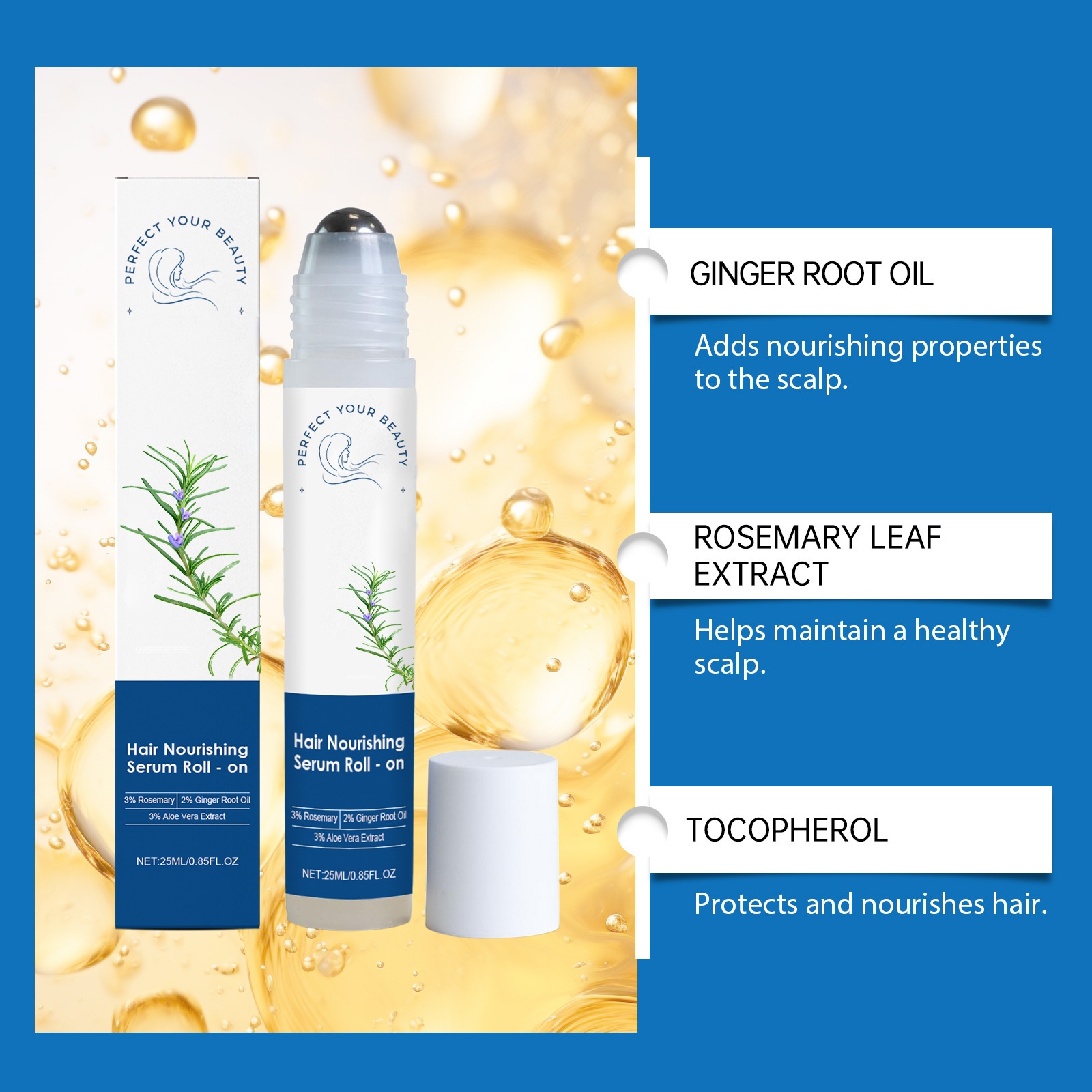 Hair Growth Roller Ball Essence – Applicator Detail