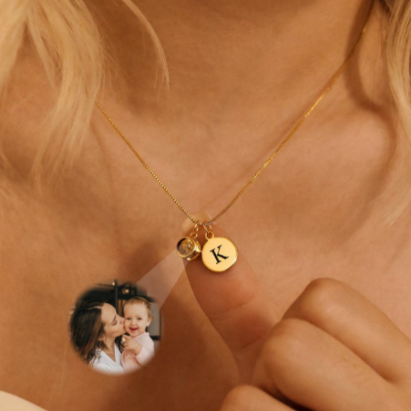 Laser-engraved Personalized Photo Multi-purpose Projection Pendant