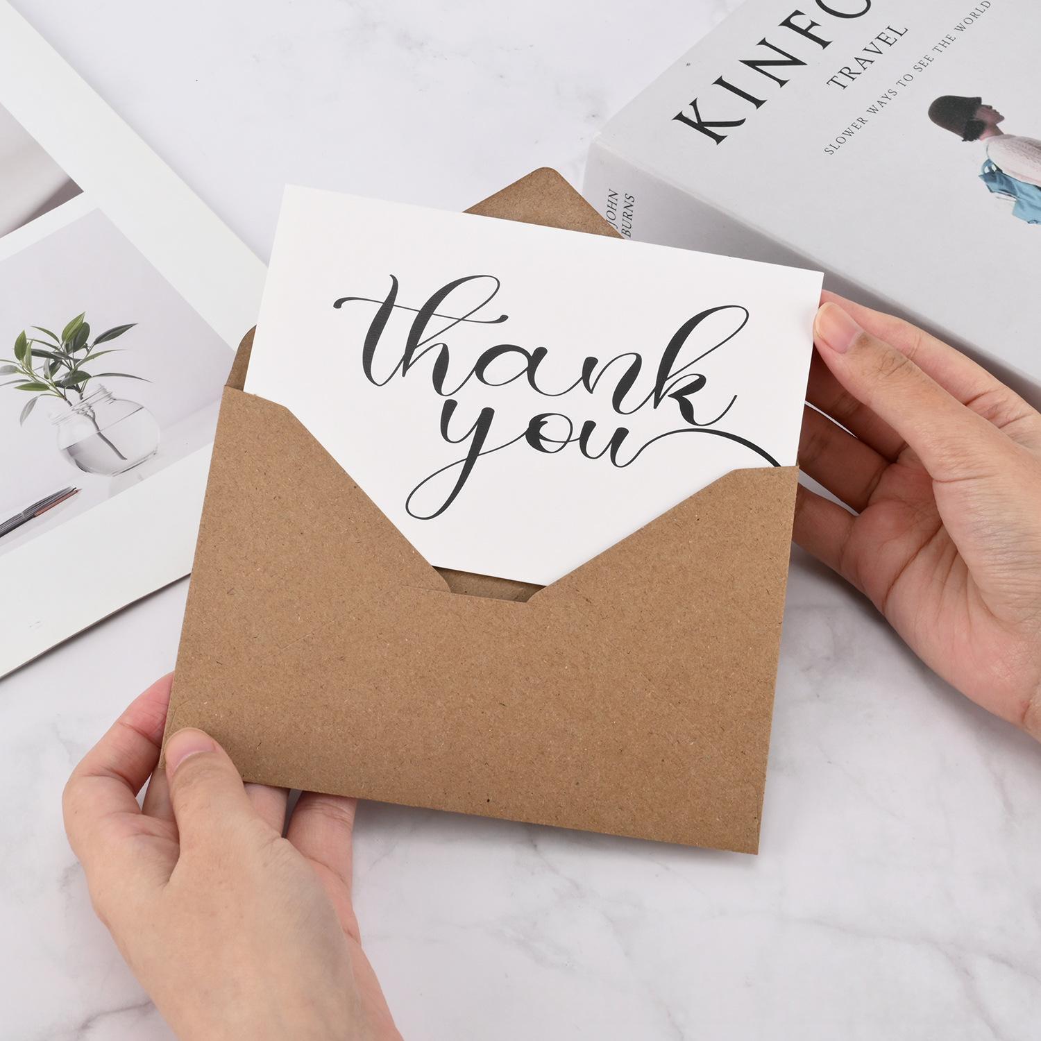 Simple Vintage Thank-You Card Set