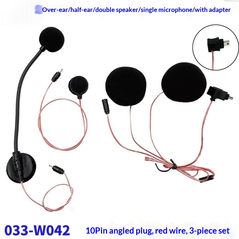 Motorcycle Helmet Intercom Microphone Battery-free 4