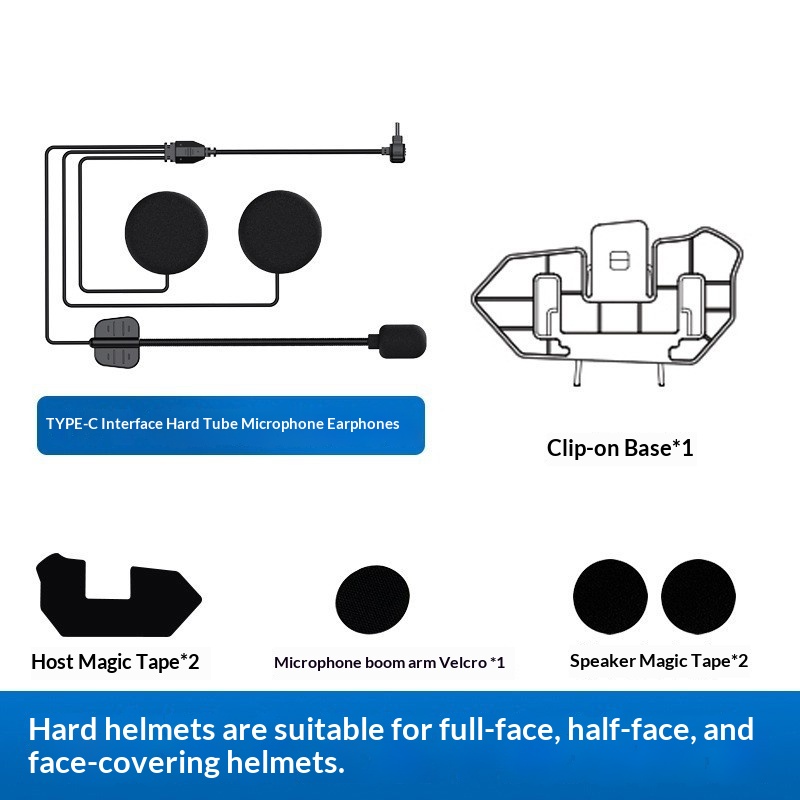 Two-in-one Microphone For Helmet Bluetooth Headsets 2