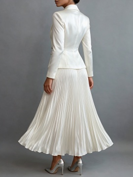 Women's Suit Printed Dress For Casual Wear