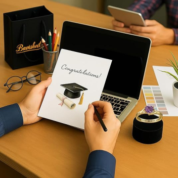 Fashion Love Birthday Stone Women's Graduation Commemorative Ring