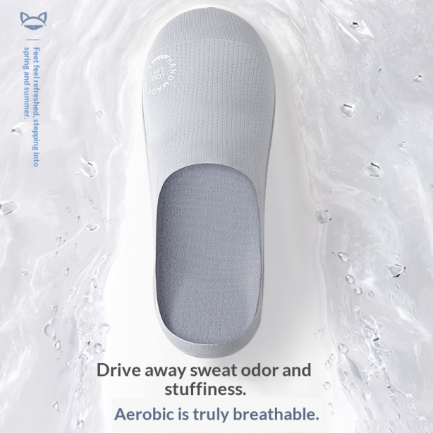 Mesh Low-cut Invisible Socks For Men's Short Socks