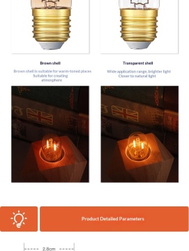 T28 Tube Bubble LED Filament Bulb