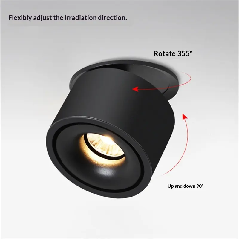 Living Room Feature Wall LED Recessed Swivel