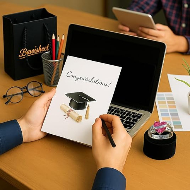 Graduation Commemorative Ring DIY Engraved Love Birthday Stone