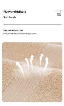Plain Cotton Bath Towel For Home Use Soft And Absorbent
