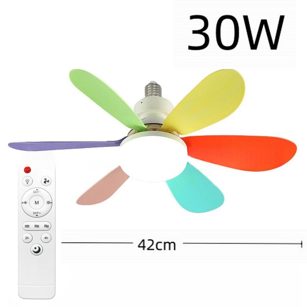 Cross-border E27 Screw-Base Chandelier Fan Light