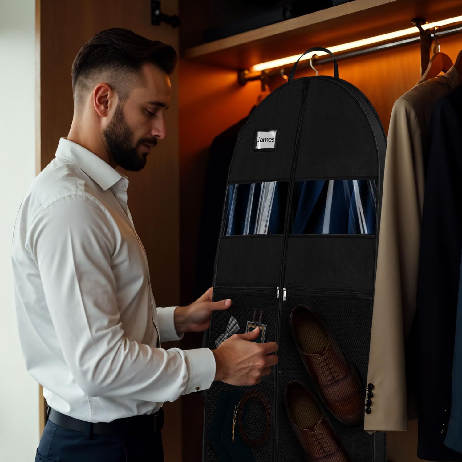 Large-Capacity Dust-Proof Hanging Storage Bag For Coats And Suits