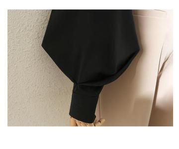 Womens Lantern-Sleeve Professional Lapel Shirt
