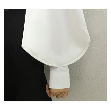 Womens Lantern-Sleeve Professional Lapel Shirt