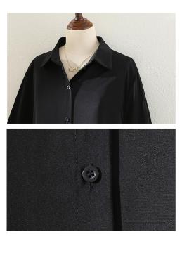 Womens Lantern-Sleeve Professional Lapel Shirt