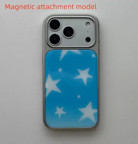 Personalized Blue Gradient Star Magnetic Phone Case
