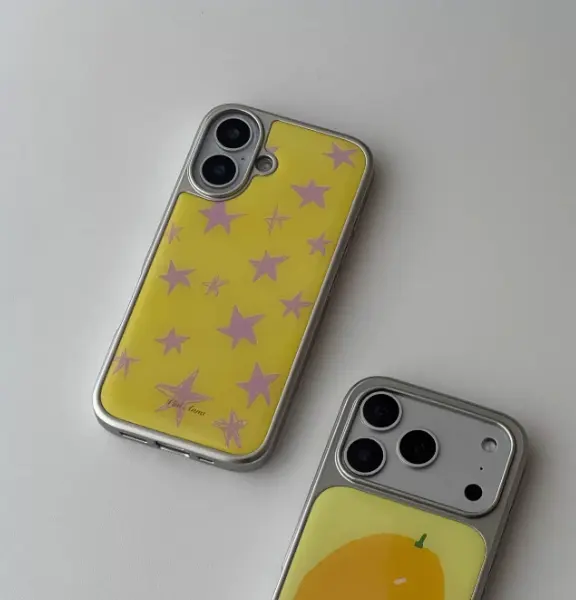 Minimalist Round-edged Double-layer Star Phone Case