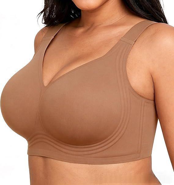 Plus-size Jelly-gel Thin, Seamless, Wireless Womens Bra 2