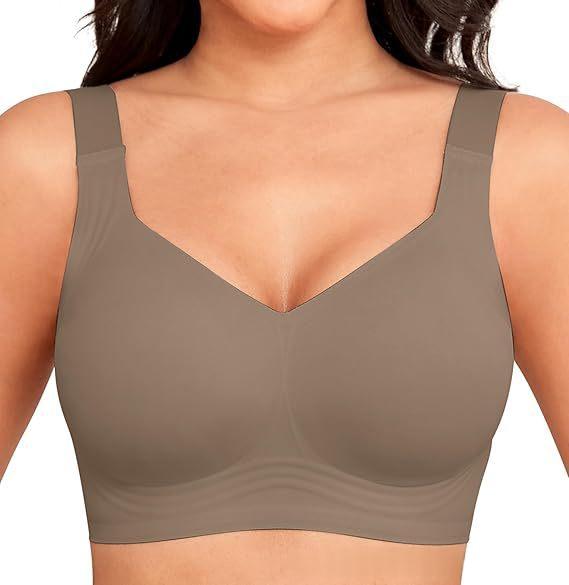Plus-size Jelly-gel Thin, Seamless, Wireless Womens Bra 4
