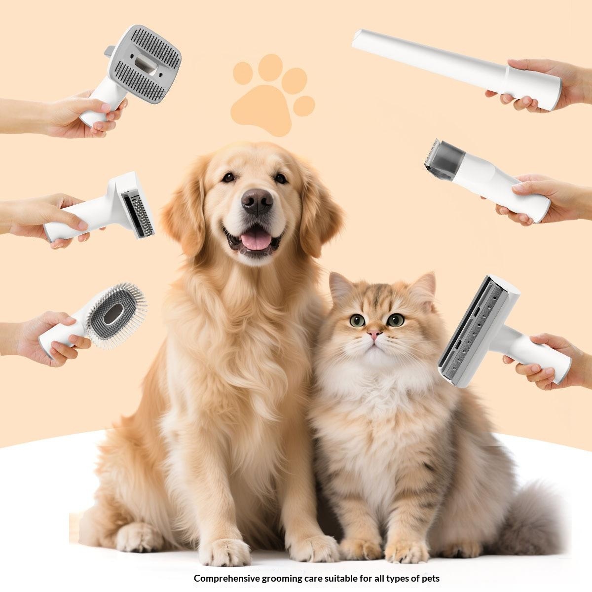Aspirateur tondeuse animal 10-en-1 — Toilettage chien et chat 3