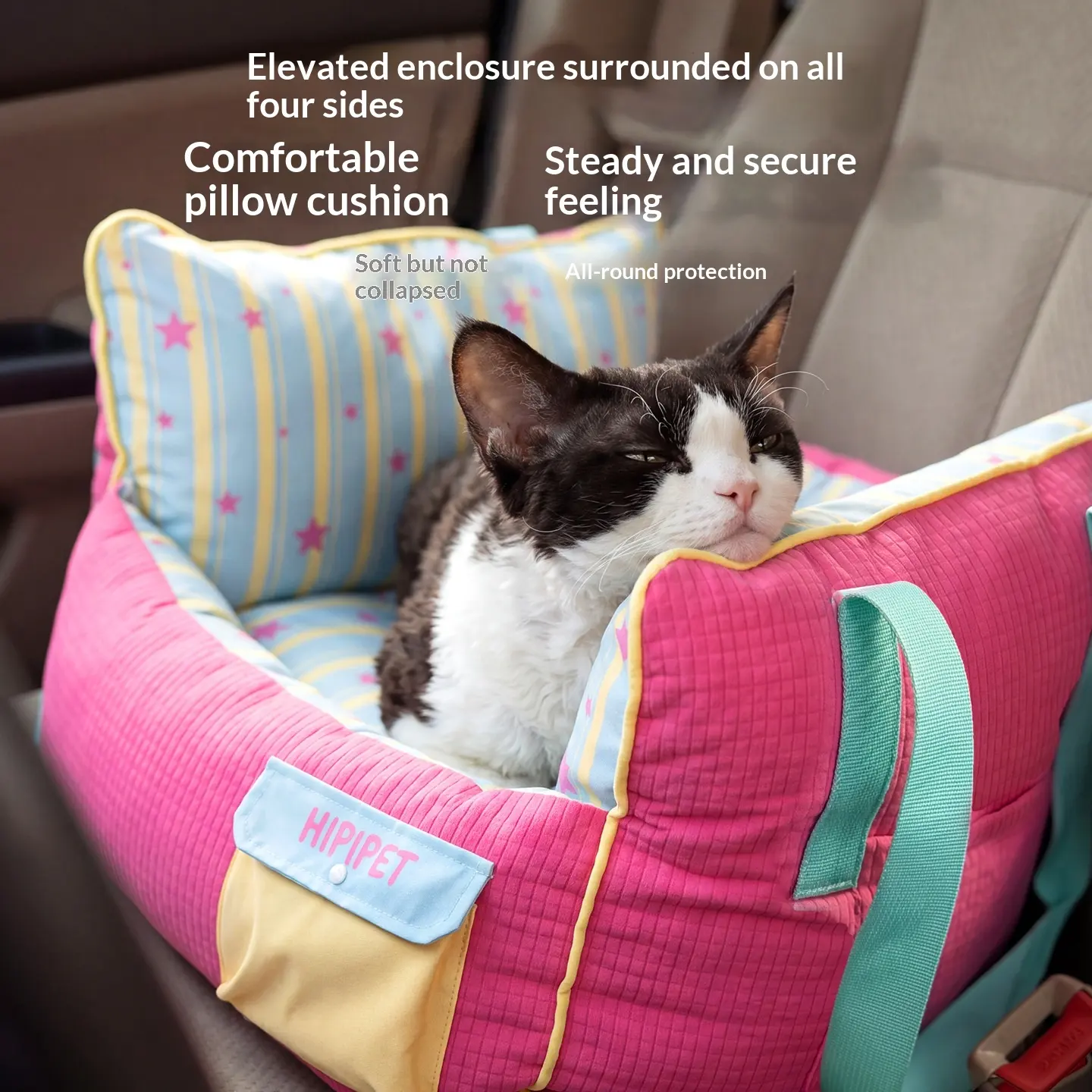 Pet Car Carrier Outdoor Kennel And Safety