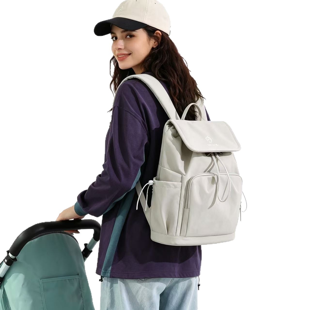 Large-capacity Mommy Bag Backpack Multi-functional Waterproof 4