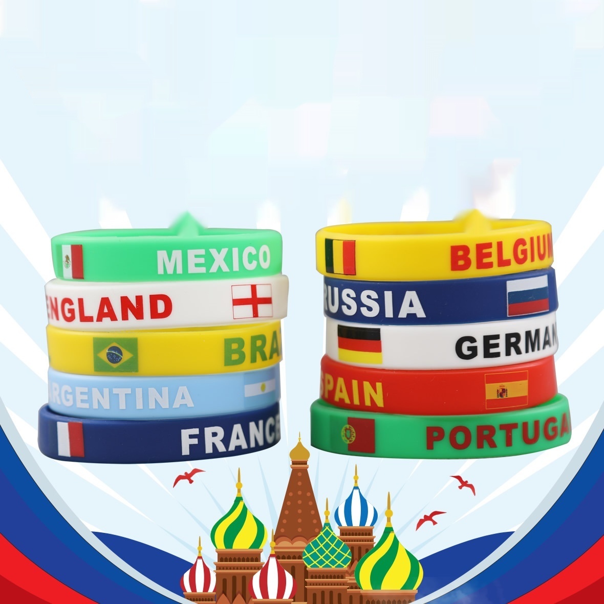 France Paris Games Flag World Cup Flag Wrist Strap 4