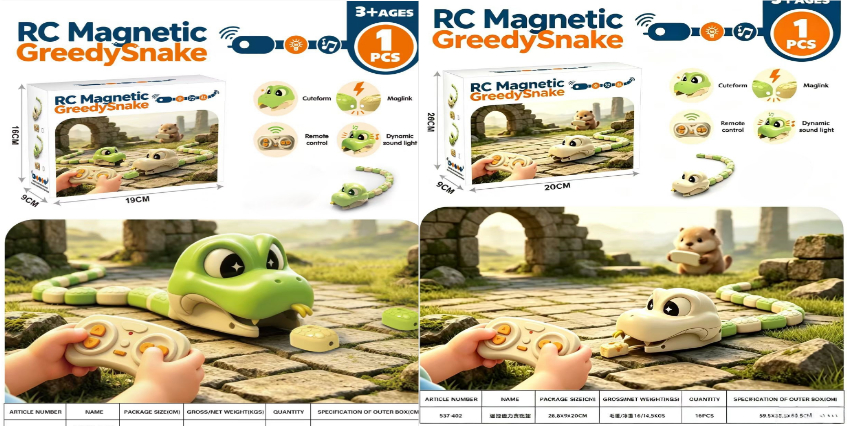 Electric Remote-control Magnetic Snake Toy