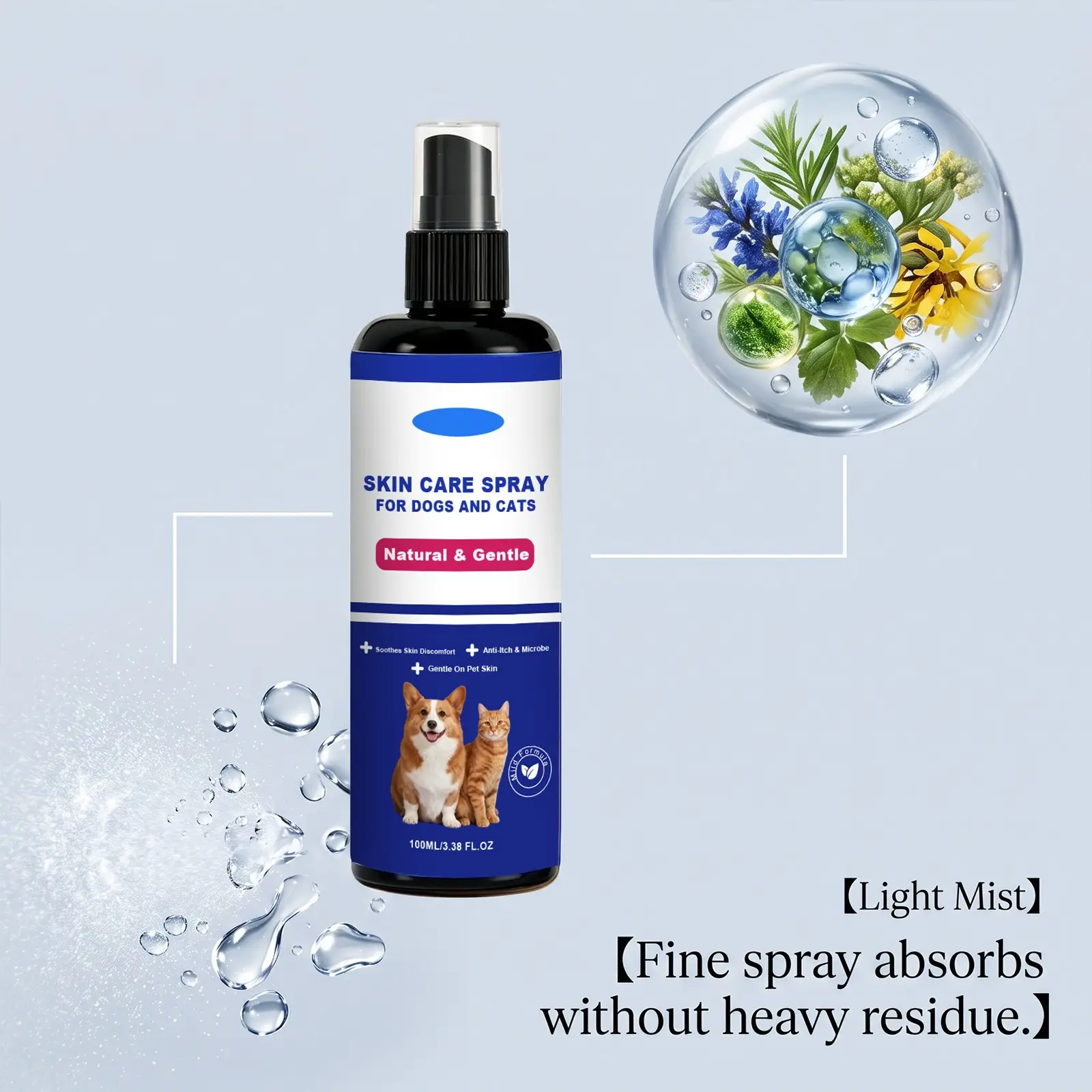 Skin Care Spray For Dogs And Cats