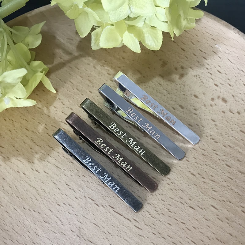 Brass Polished Gold Minimalist Mens Tie Clip