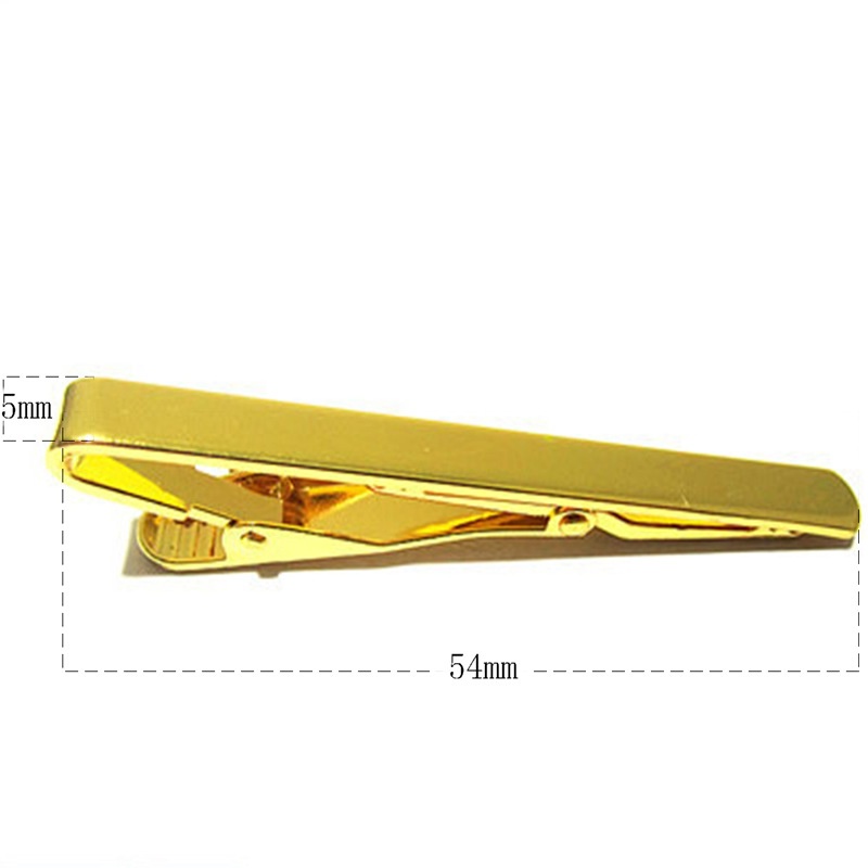 Brass Polished Gold Minimalist Mens Tie Clip 3