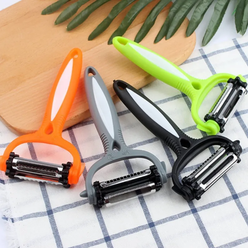 3-in-1 Rotary Vegetable Peeler Julienne Slicer Kitchen