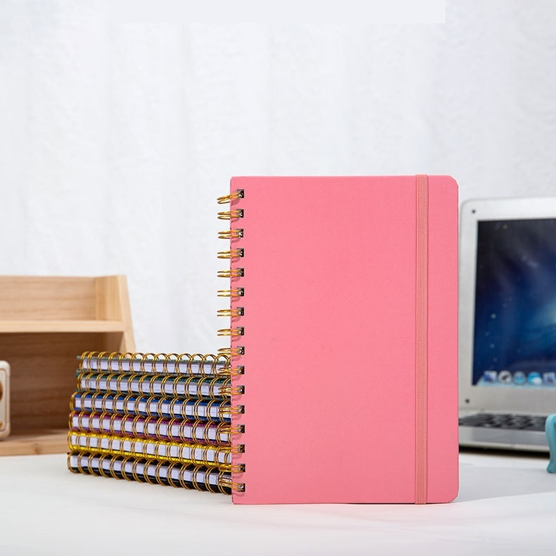 Wire-bound Spiral Notebook With A Strap 4