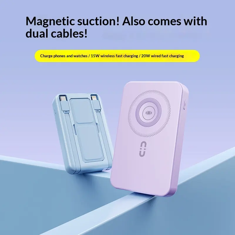 Magnetic Wireless Charger With A Built-in Dual-coil