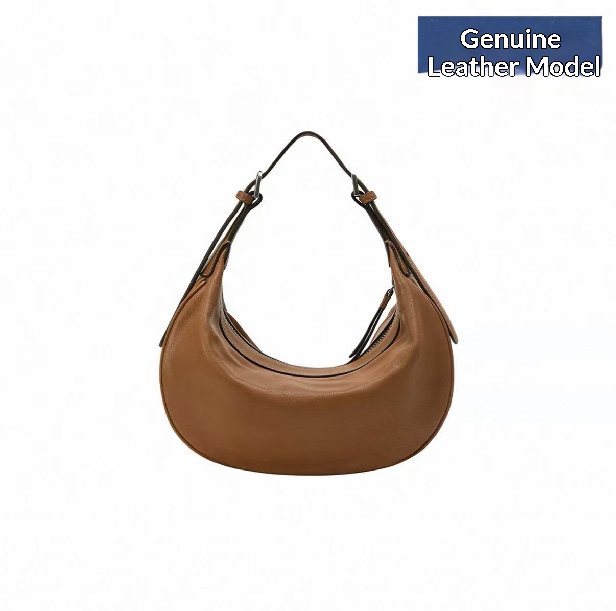 Leather Crossbody Underarm Bag, picture 5 of 6