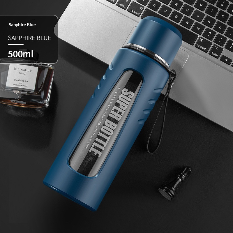 Mens Heat-resistant Double-walled Cup Large Capacity