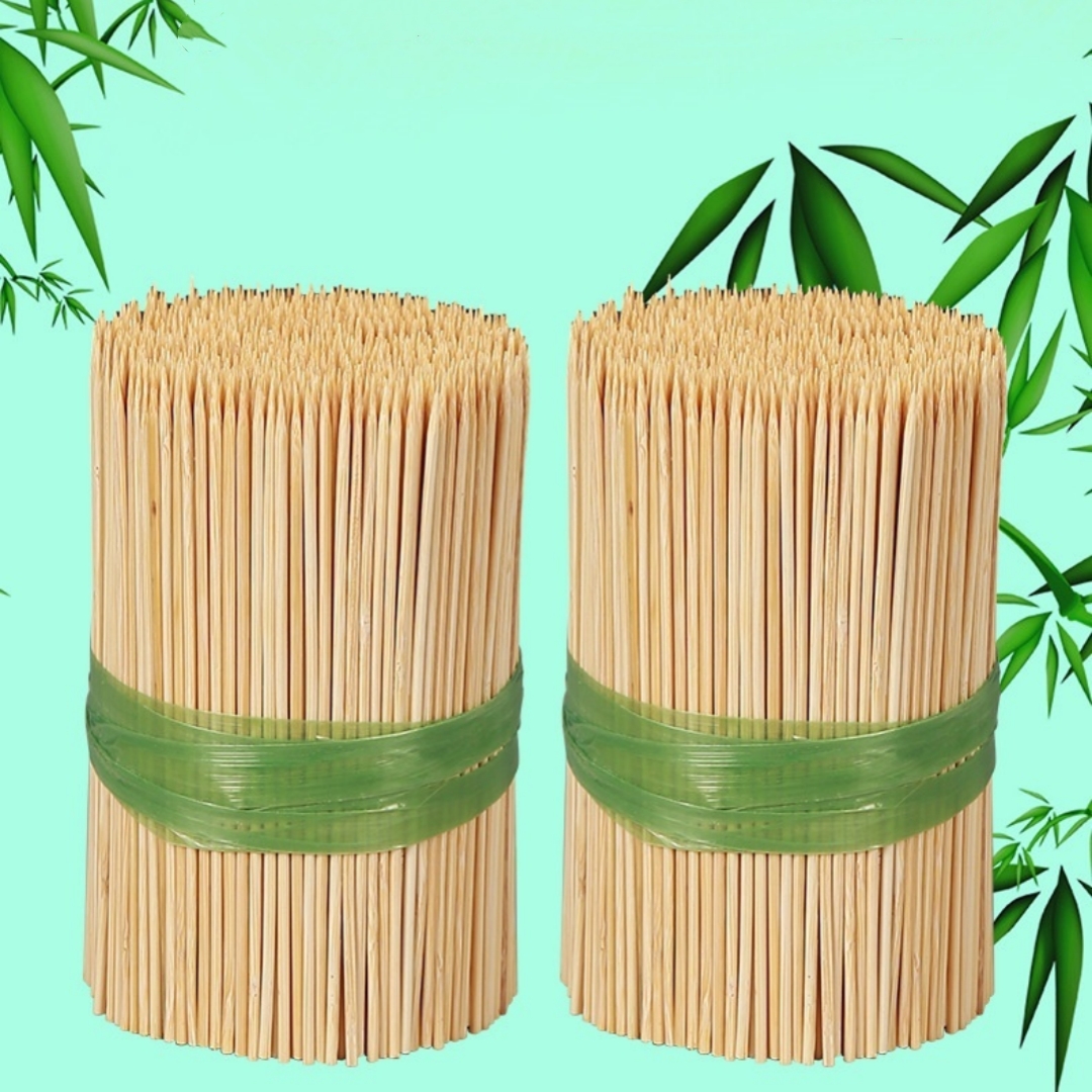 Disposable Bamboo Skewers Bulk Barbecue Forks And Chicken Utensils