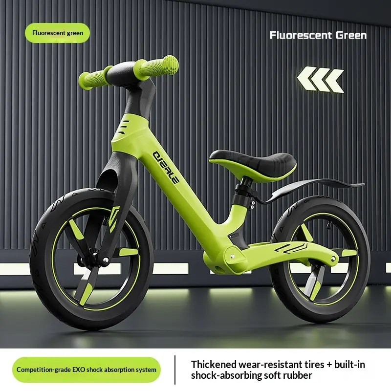 Shock-absorbing Balance Bike For Children No Pedals