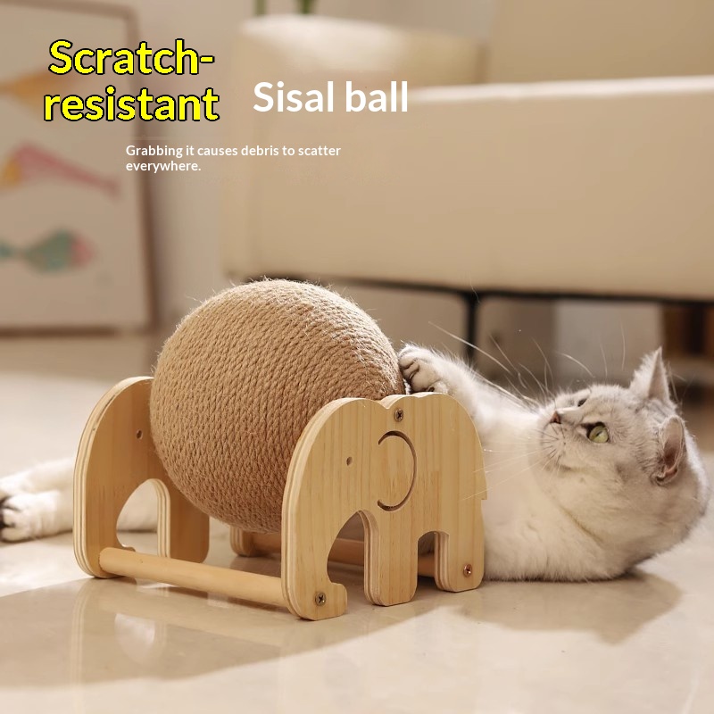 Ferris Wheel Sisal Cat Scratching Ball Roller Vertical Cat