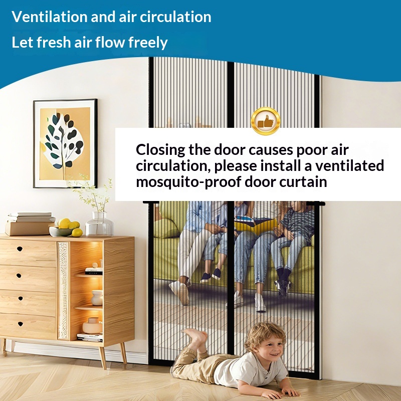 Mosquito-proof Door Curtain For Bedroomsno Drilling Required