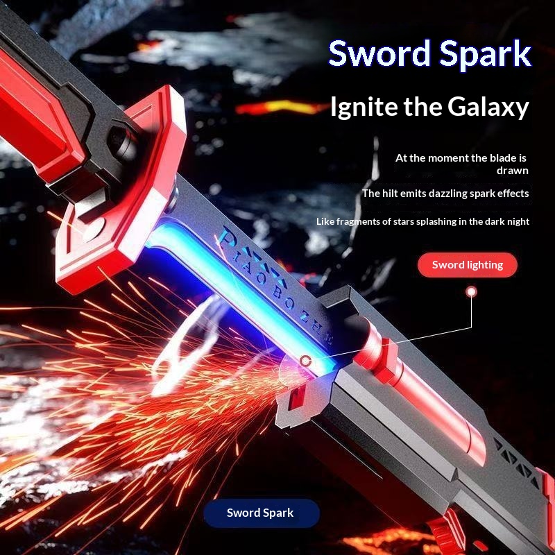 Spray-flash Lightsaber Running-horse Light Sword Laser Sword Toy