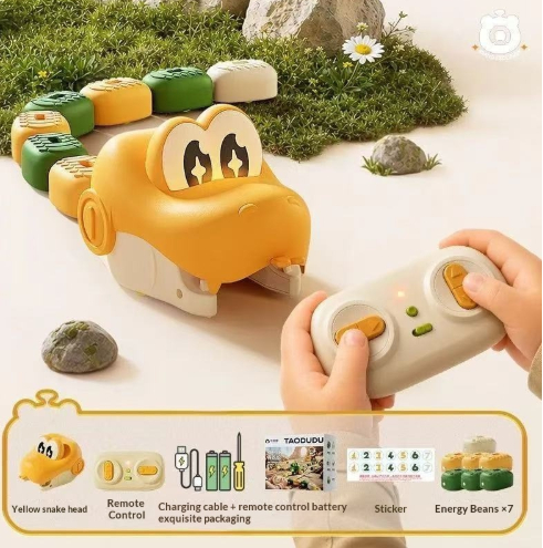 Electric Remote-Controlled Toy Magnetic Swallowing Snake Educational Gift For Children