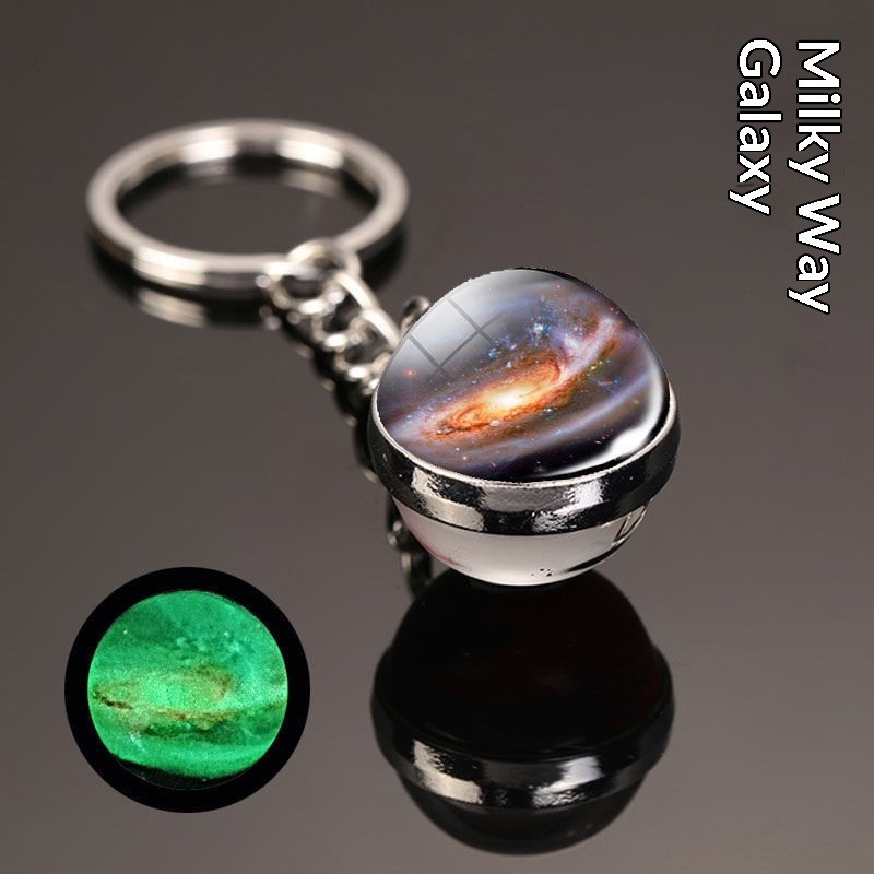 Cosmic Starry Sky Crystal Ball Keychain 2