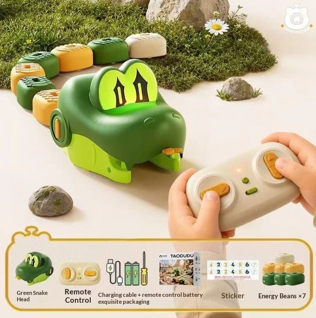 Electric Remote-Controlled Toy Magnetic Swallowing Snake Educational Gift For Children